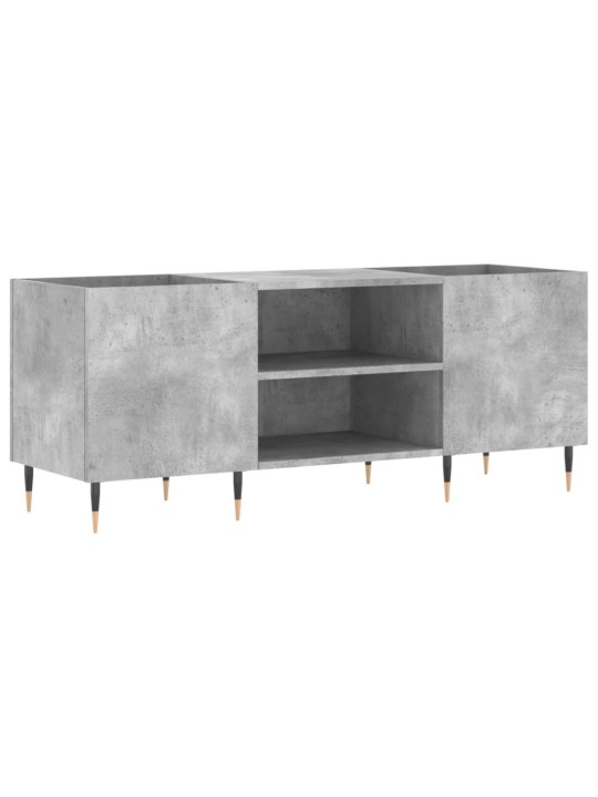 Skříňka na LP desky betonově šedá 121x38x48 cm kompozitní dřevo