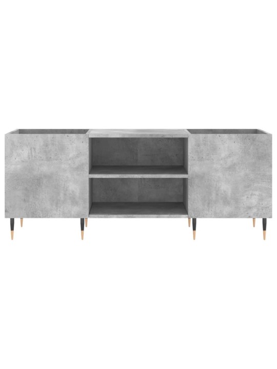Skříňka na LP desky betonově šedá 121x38x48 cm kompozitní dřevo