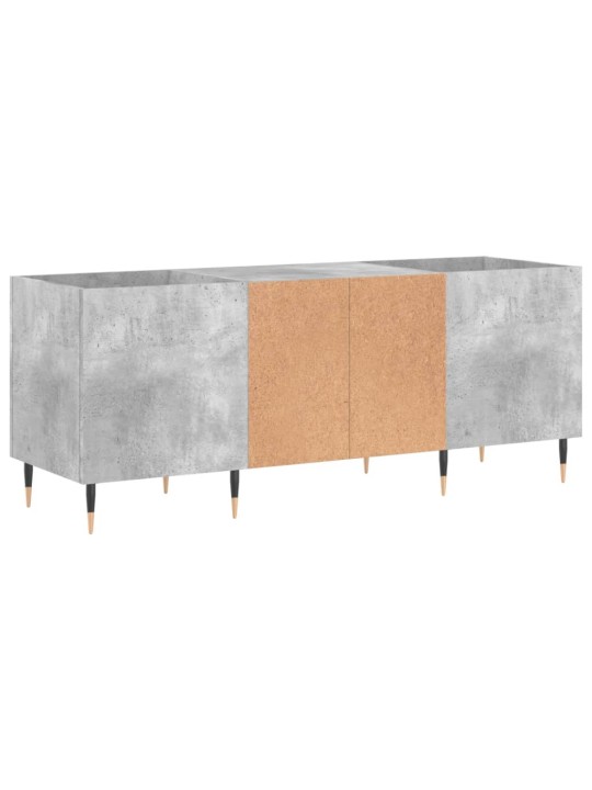 Skříňka na LP desky betonově šedá 121x38x48 cm kompozitní dřevo