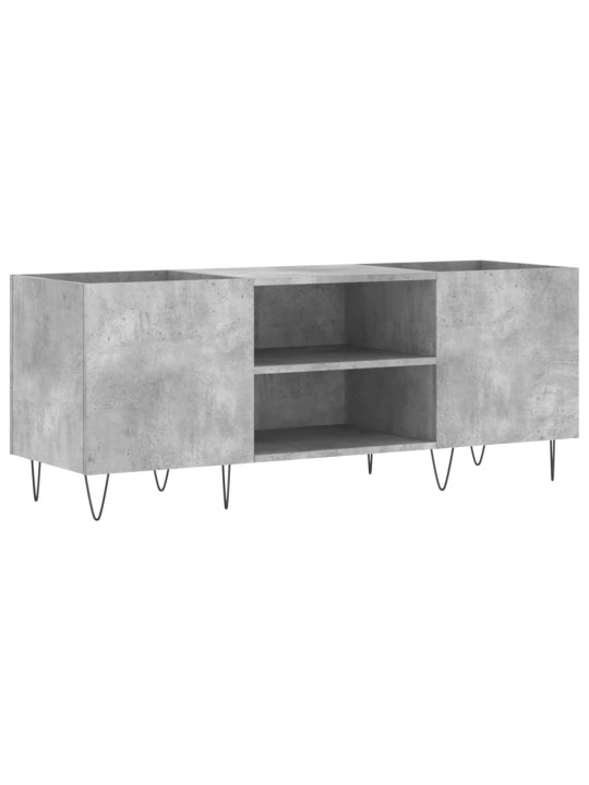 Skříňka na LP desky betonově šedá 121x38x48 cm kompozitní dřevo