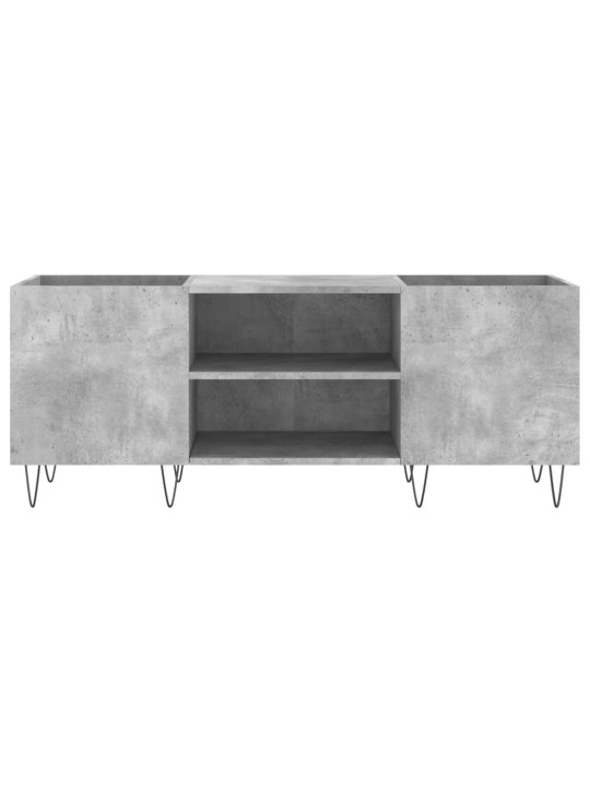 Skříňka na LP desky betonově šedá 121x38x48 cm kompozitní dřevo