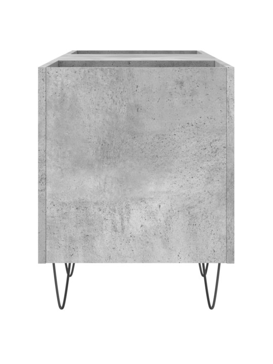 Skříňka na LP desky betonově šedá 121x38x48 cm kompozitní dřevo
