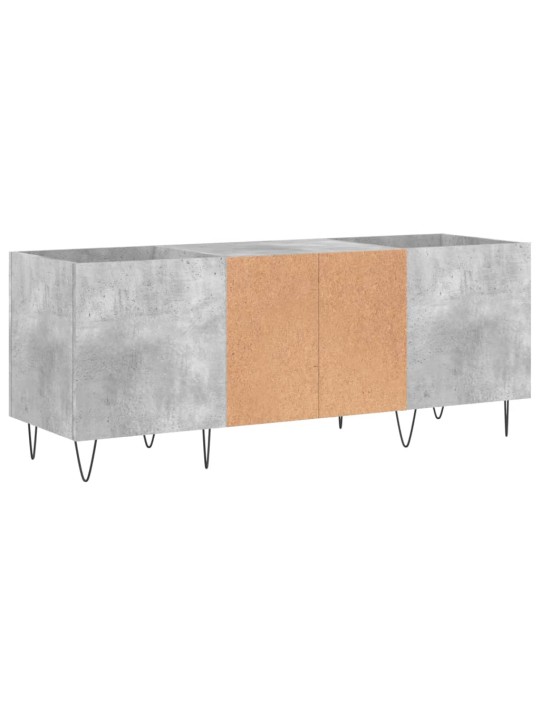 Skříňka na LP desky betonově šedá 121x38x48 cm kompozitní dřevo