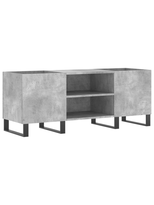 Skříňka na LP desky betonově šedá 121x38x48 cm kompozitní dřevo