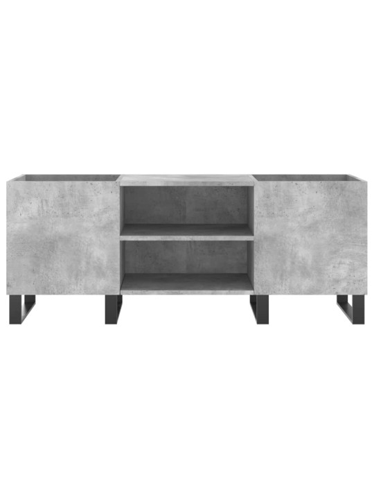 Skříňka na LP desky betonově šedá 121x38x48 cm kompozitní dřevo