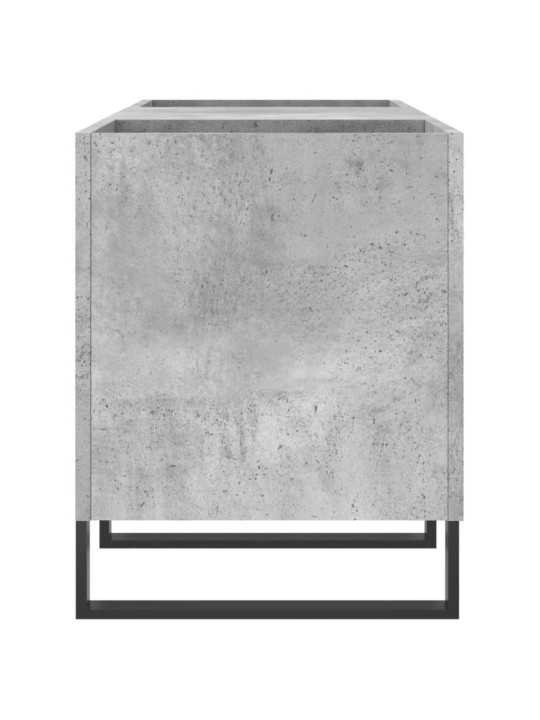 Skříňka na LP desky betonově šedá 121x38x48 cm kompozitní dřevo