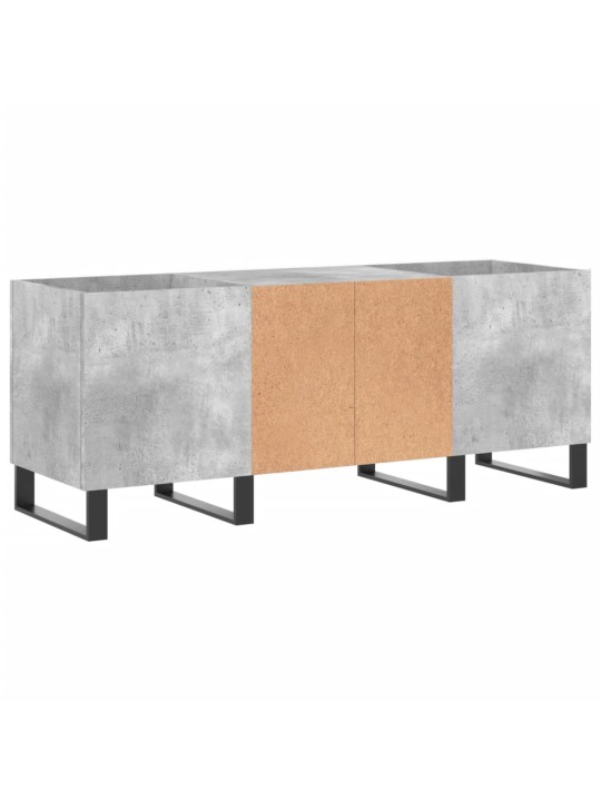Skříňka na LP desky betonově šedá 121x38x48 cm kompozitní dřevo