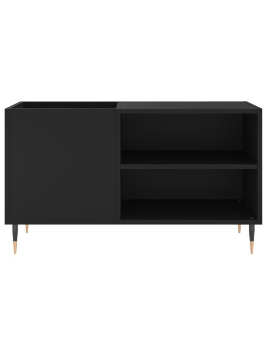 Skříňka na LP desky černá 85 x 38 x 48 cm kompozitní dřevo