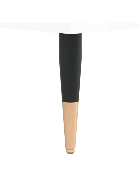 Skříňka na LP desky lesklá bílá 85x38x48 cm kompozitní dřevo