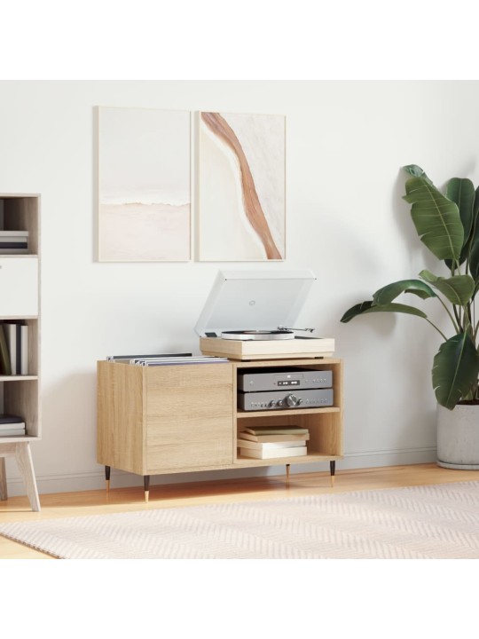 Skříňka na LP desky dub sonoma 85x38x48 cm kompozitní dřevo