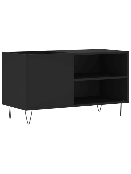 Skříňka na LP desky černá 85 x 38 x 48 cm kompozitní dřevo