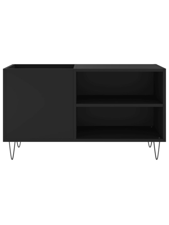 Skříňka na LP desky černá 85 x 38 x 48 cm kompozitní dřevo