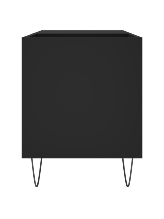 Skříňka na LP desky černá 85 x 38 x 48 cm kompozitní dřevo