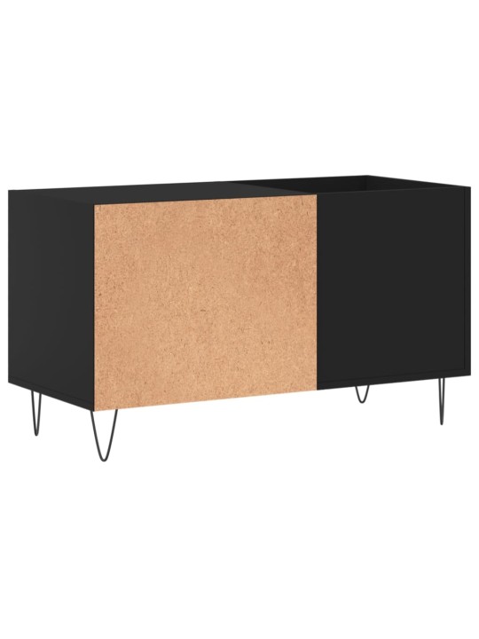 Skříňka na LP desky černá 85 x 38 x 48 cm kompozitní dřevo