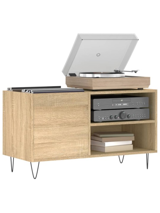 Skříňka na LP desky dub sonoma 85x38x48 cm kompozitní dřevo
