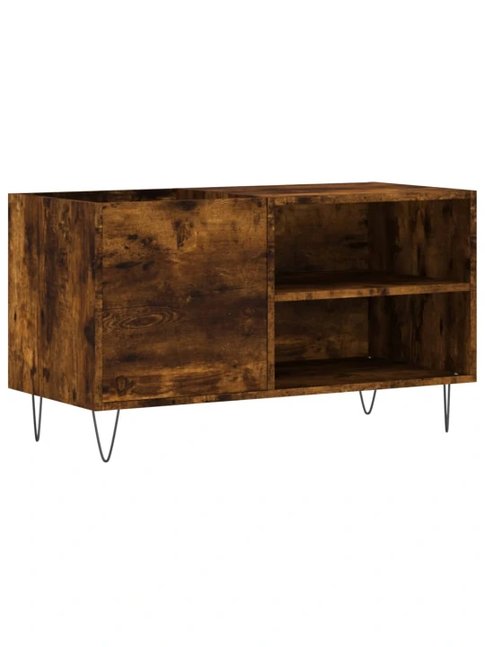 Skříňka na LP desky kouřový dub 85x38x48 cm kompozitní dřevo