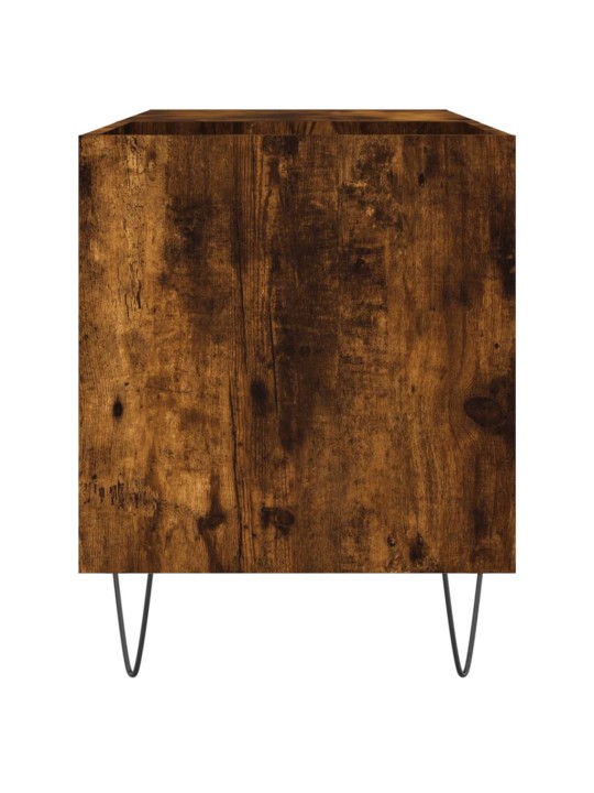 Skříňka na LP desky kouřový dub 85x38x48 cm kompozitní dřevo