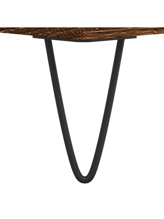 Skříňka na LP desky hnědý dub 85 x 38 x 48 cm kompozitní dřevo