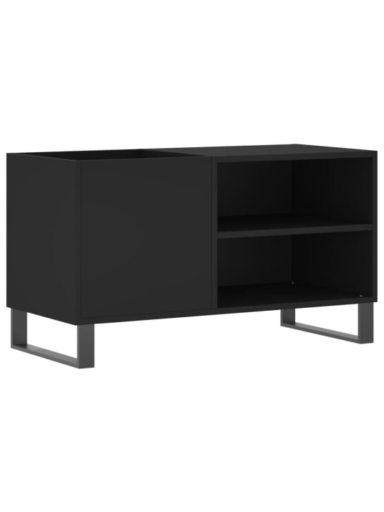 Skříňka na LP desky černá 85 x 38 x 48 cm kompozitní dřevo