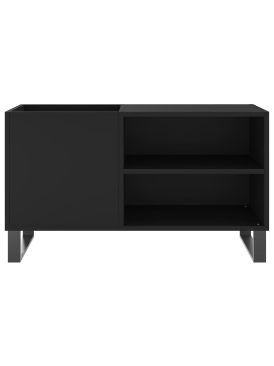 Skříňka na LP desky černá 85 x 38 x 48 cm kompozitní dřevo