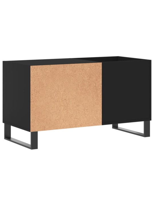 Skříňka na LP desky černá 85 x 38 x 48 cm kompozitní dřevo