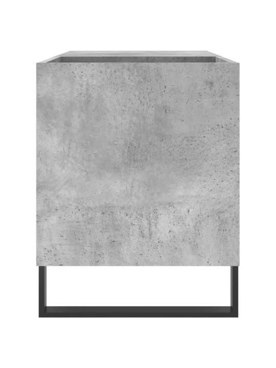 Skříňka na LP desky betonově šedá 85x38x48 cm kompozitní dřevo