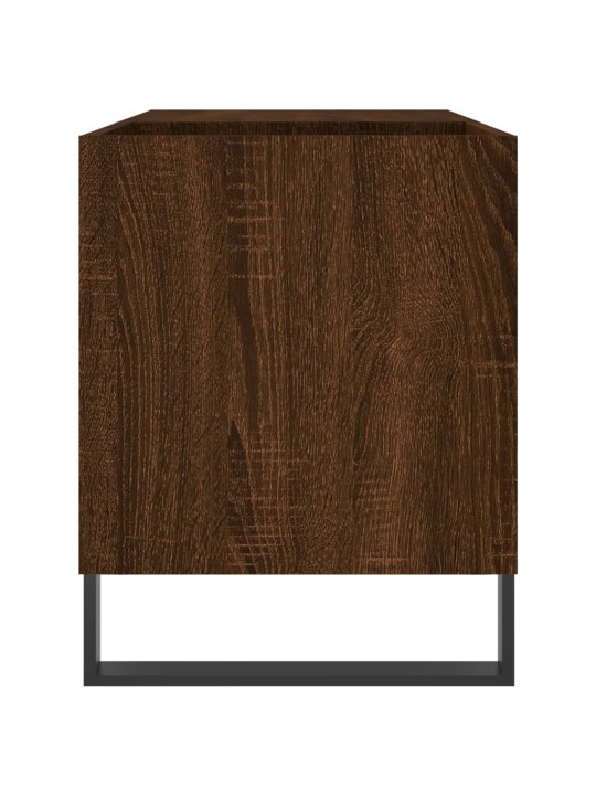 Skříňka na LP desky hnědý dub 85 x 38 x 48 cm kompozitní dřevo