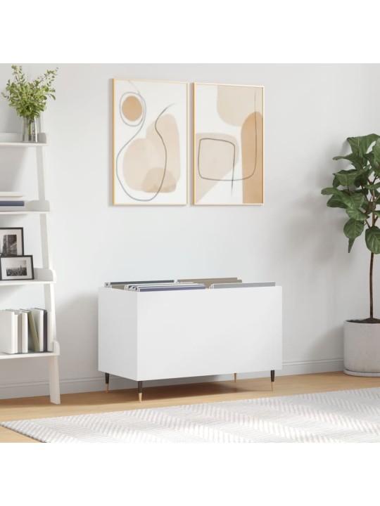 Skříňka na LP desky bílá 74,5 x 38 x 48 cm kompozitní dřevo