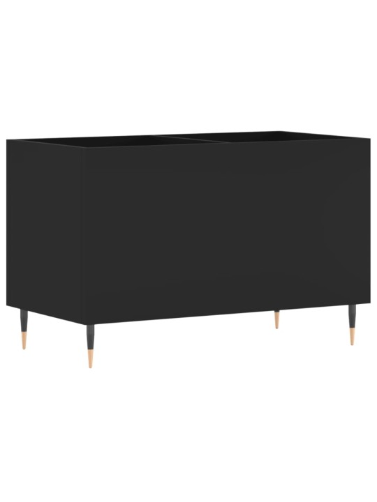 Skříňka na LP desky černá 74,5 x 38 x 48 cm kompozitní dřevo