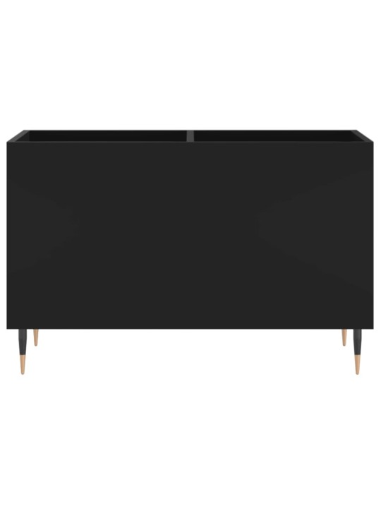 Skříňka na LP desky černá 74,5 x 38 x 48 cm kompozitní dřevo