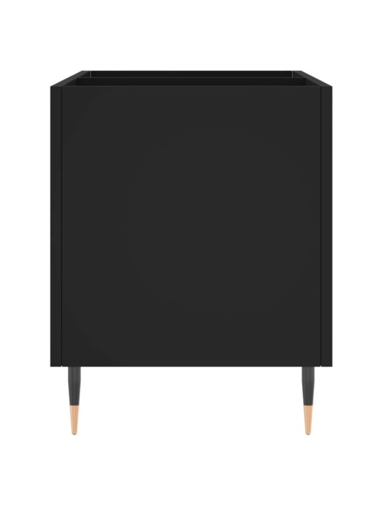 Skříňka na LP desky černá 74,5 x 38 x 48 cm kompozitní dřevo
