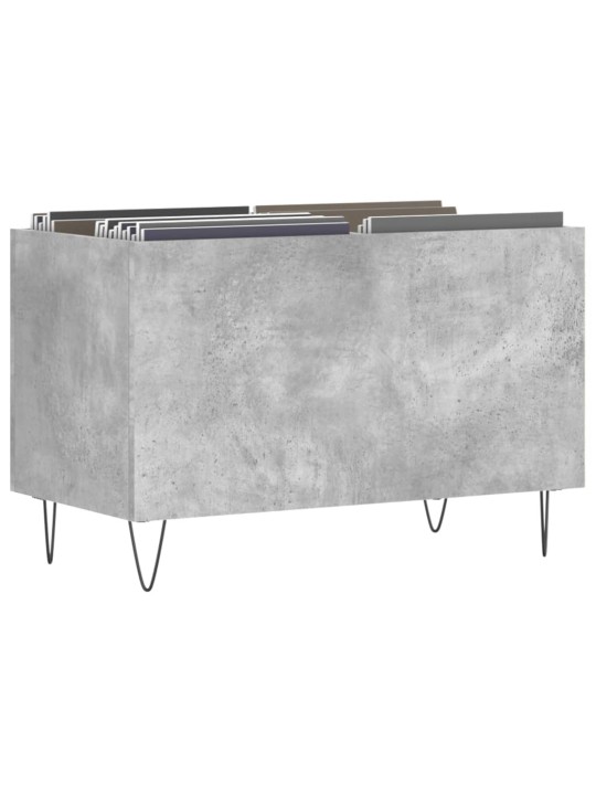 Skříňka na LP desky betonově šedá 74,5x38x48cm kompozitní dřevo