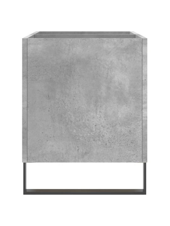 Skříňka na LP desky betonově šedá 74,5x38x48cm kompozitní dřevo
