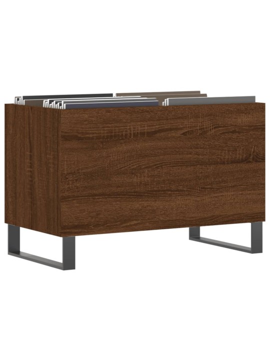 Skříňka na LP desky hnědý dub 74,5x38x48 cm kompozitní dřevo