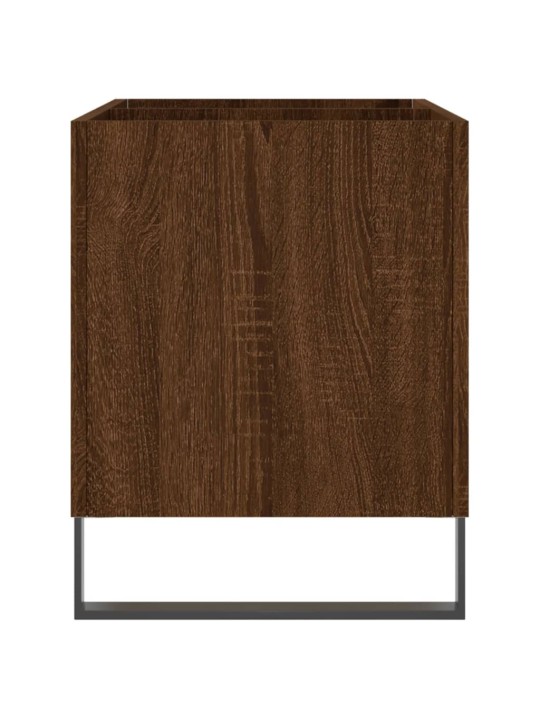 Skříňka na LP desky hnědý dub 74,5x38x48 cm kompozitní dřevo