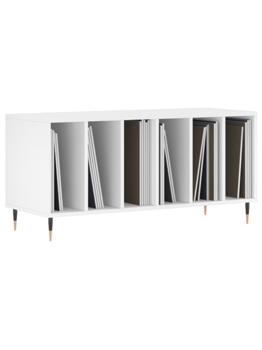 Skříňka na LP desky bílá 100 x 38 x 48 cm kompozitní dřevo