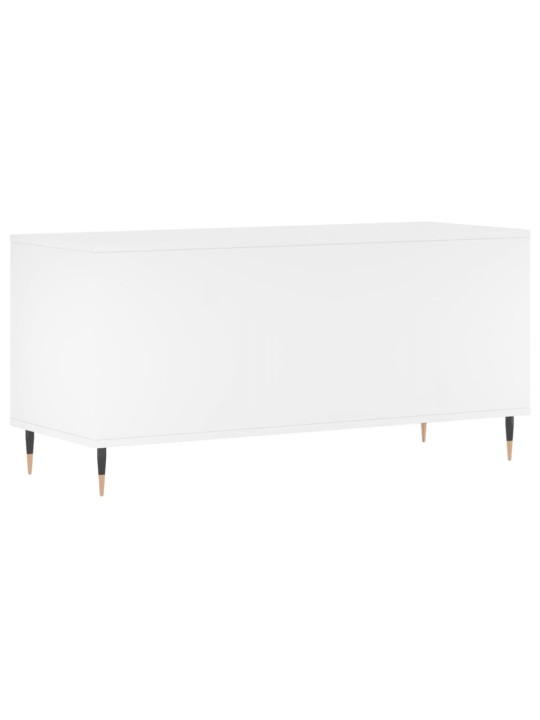 Skříňka na LP desky bílá 100 x 38 x 48 cm kompozitní dřevo