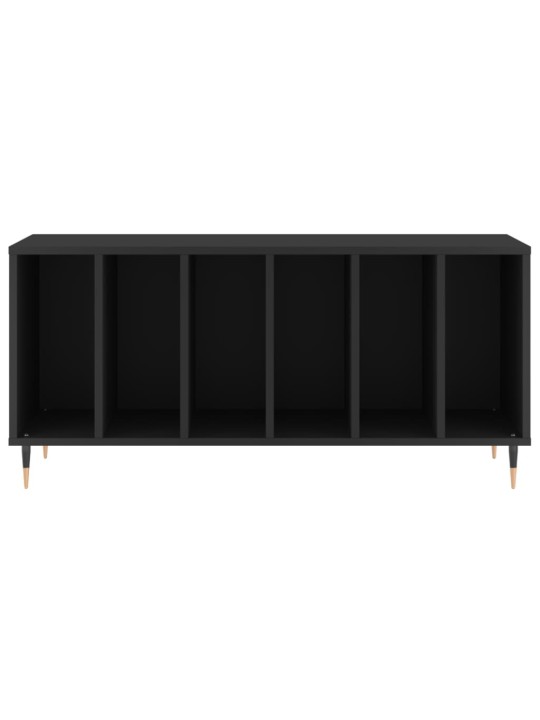 Skříňka na LP desky černá 100 x 38 x 48 cm kompozitní dřevo