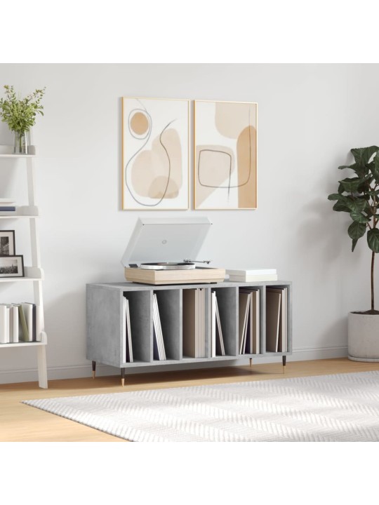 Skříňka na LP desky betonově šedá 100x38x48 cm kompozitní dřevo