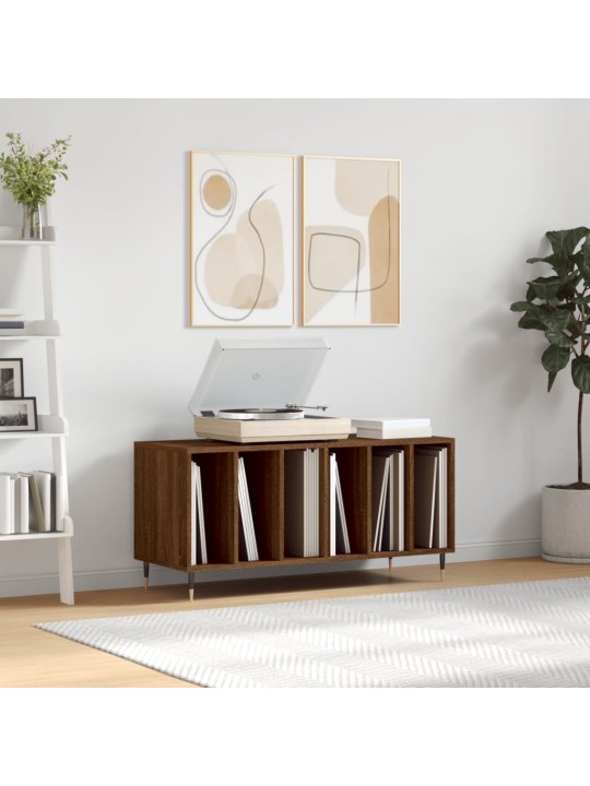Skříňka na LP desky hnědý dub 100x38x48 cm kompozitní dřevo