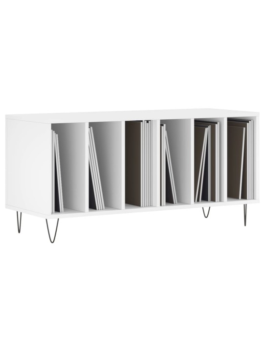 Skříňka na LP desky bílá 100 x 38 x 48 cm kompozitní dřevo