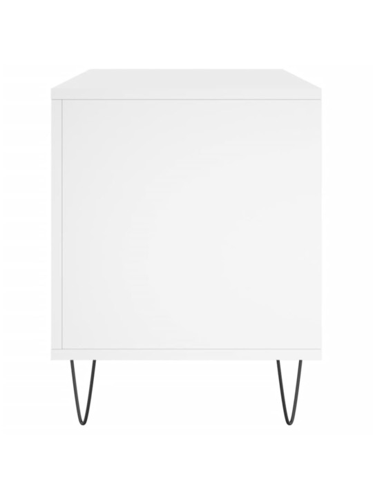 Skříňka na LP desky bílá 100 x 38 x 48 cm kompozitní dřevo