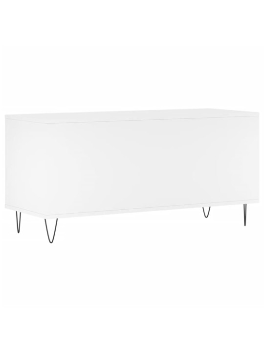 Skříňka na LP desky bílá 100 x 38 x 48 cm kompozitní dřevo