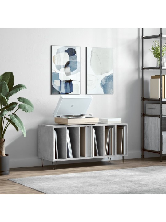 Skříňka na LP desky betonově šedá 100x38x48 cm kompozitní dřevo