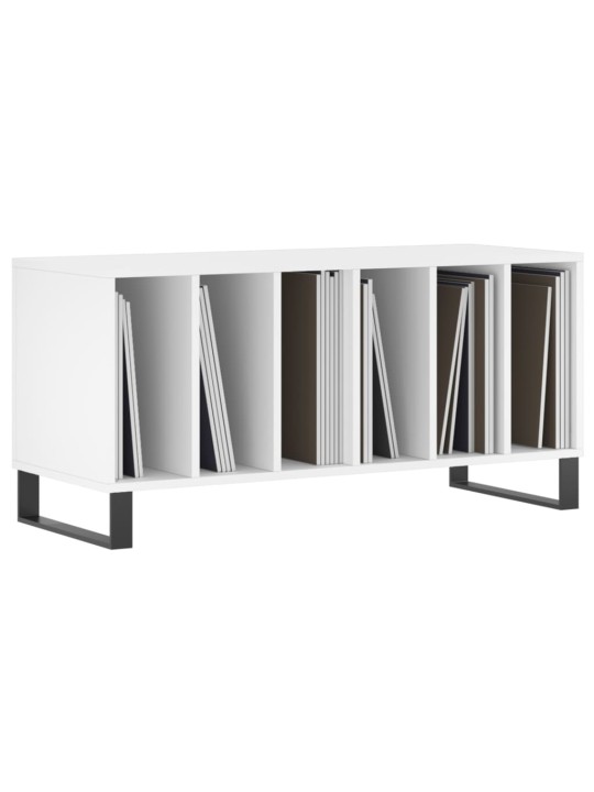 Skříňka na LP desky bílá 100 x 38 x 48 cm kompozitní dřevo