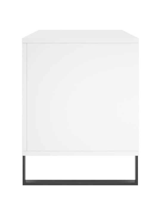 Skříňka na LP desky bílá 100 x 38 x 48 cm kompozitní dřevo