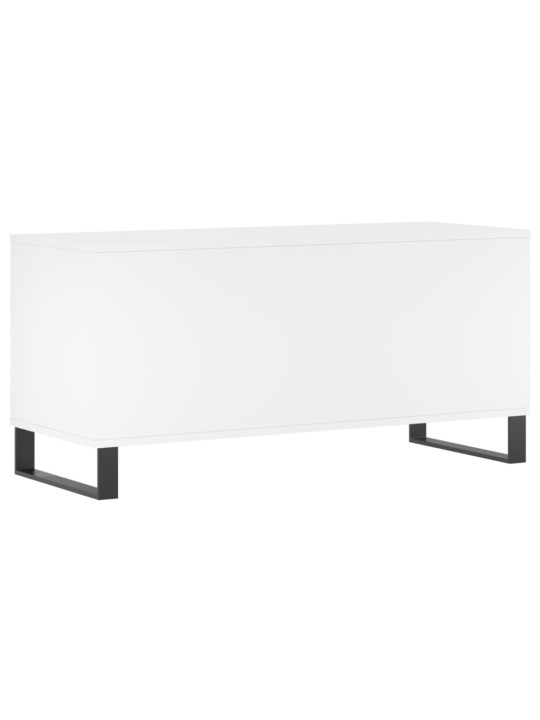 Skříňka na LP desky bílá 100 x 38 x 48 cm kompozitní dřevo