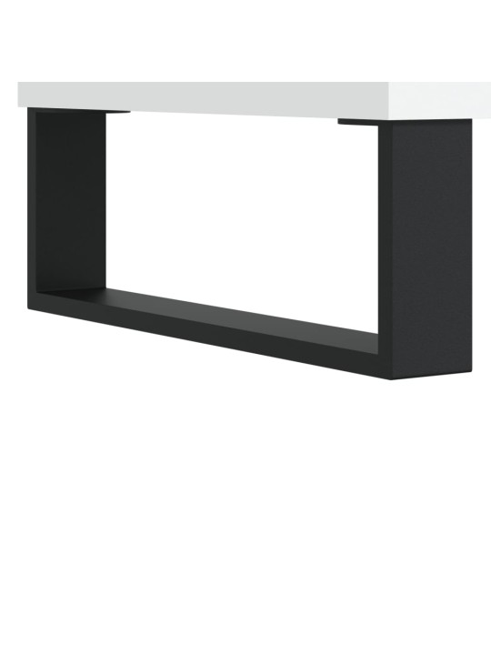Skříňka na LP desky bílá 100 x 38 x 48 cm kompozitní dřevo