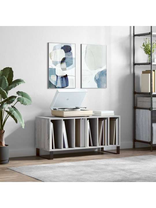 Skříňka na LP desky šedá sonoma 100x38x48 cm kompozitní dřevo