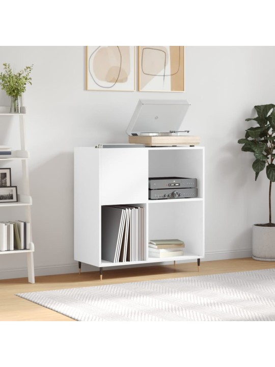 Skříňka na LP desky bílá 84,5 x 38 x 89 cm kompozitní dřevo